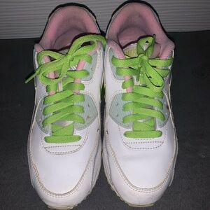 Nike Air Max 90 white pink trainers